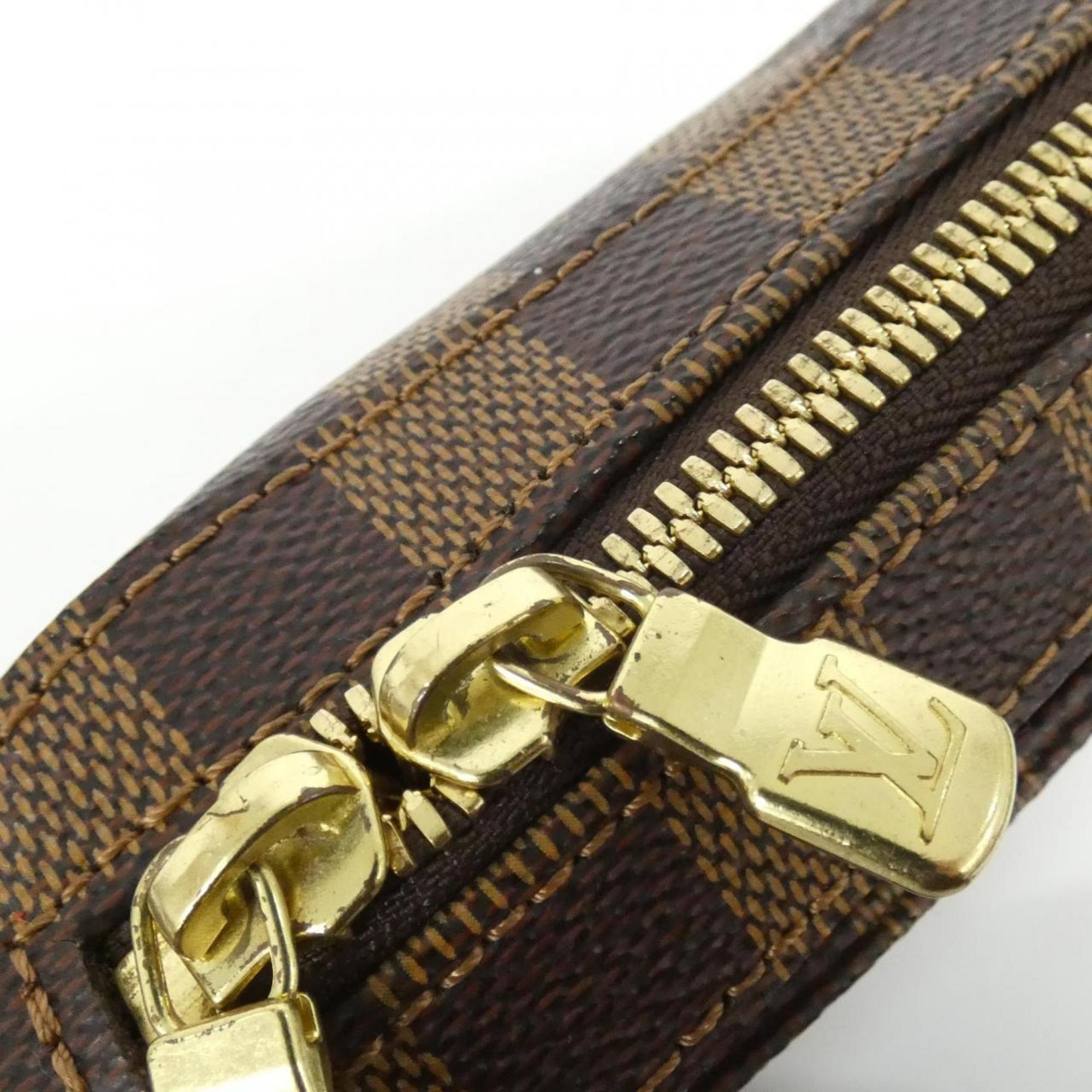 Louis Vuitton Brown Coated Canvas Shoulder Bag