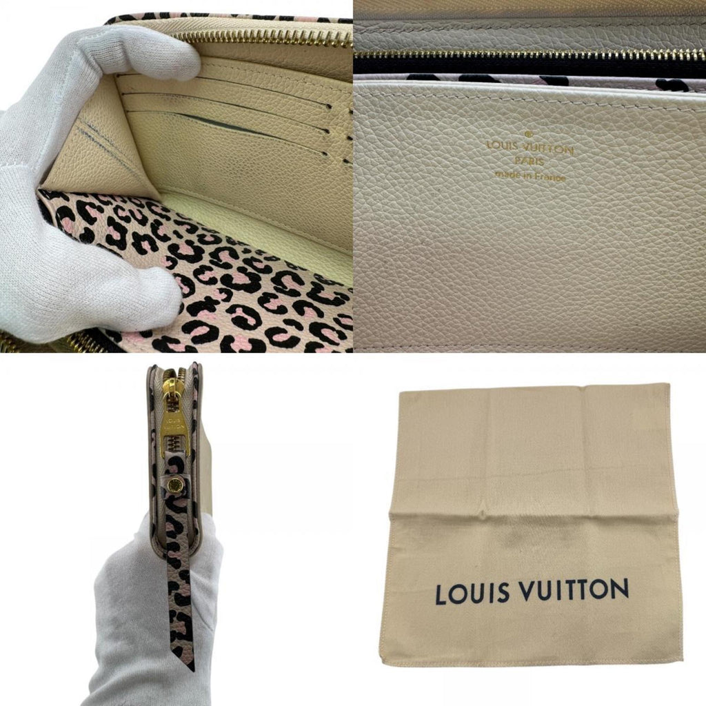 Louis Vuitton Beige Leather Long Wallet