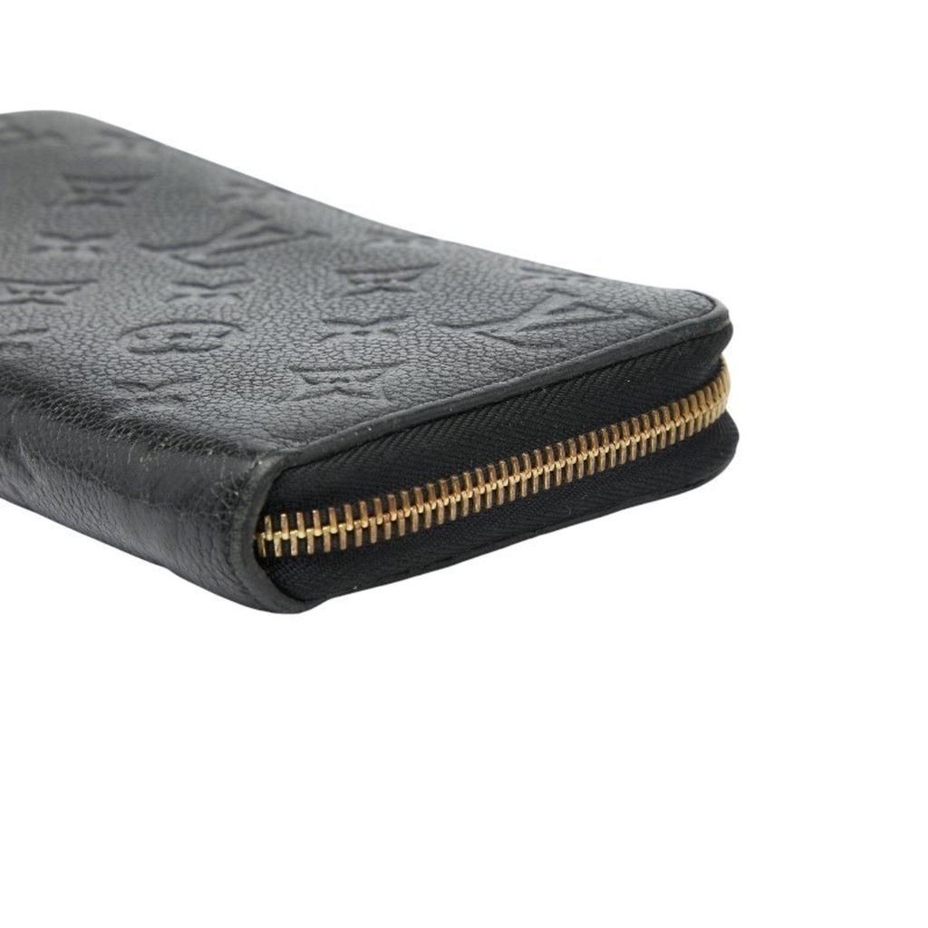 Louis Vuitton Black Noir Leather Long Wallet