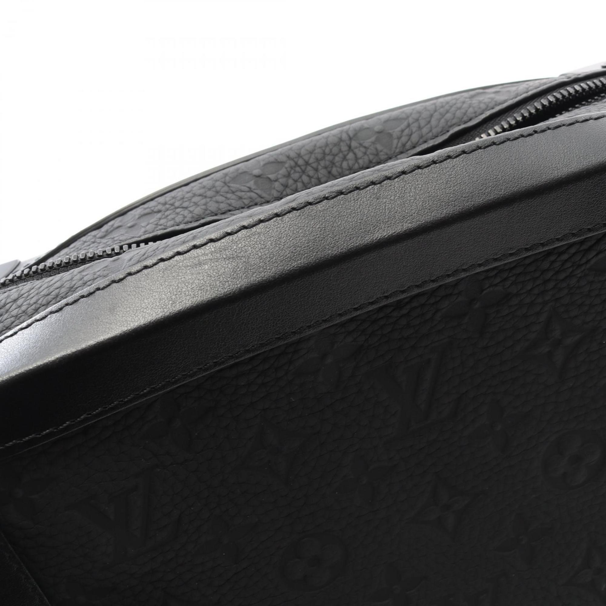 Louis Vuitton Black Noir Monogram Leather Shoulder Bag