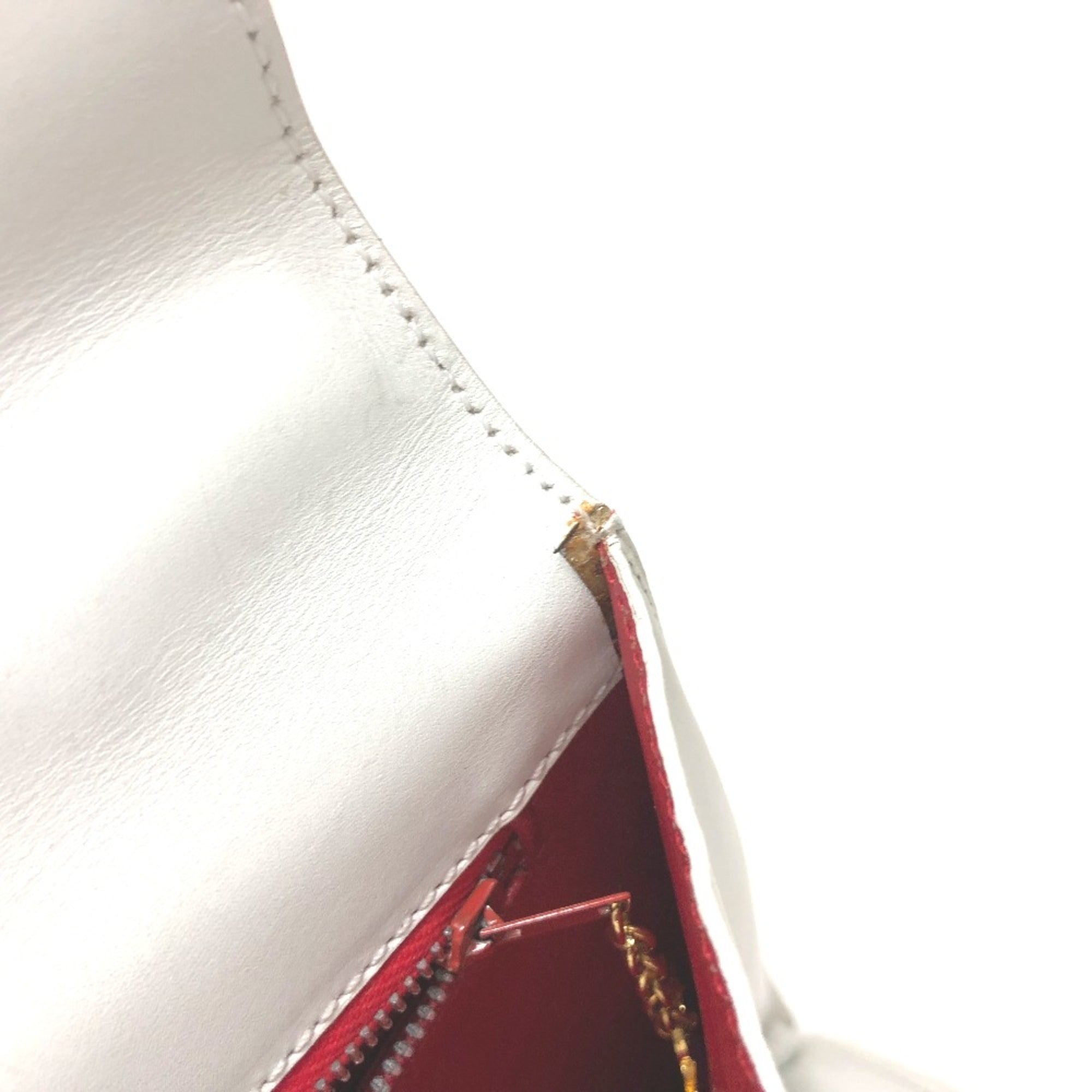 Celine White Leather Handbag