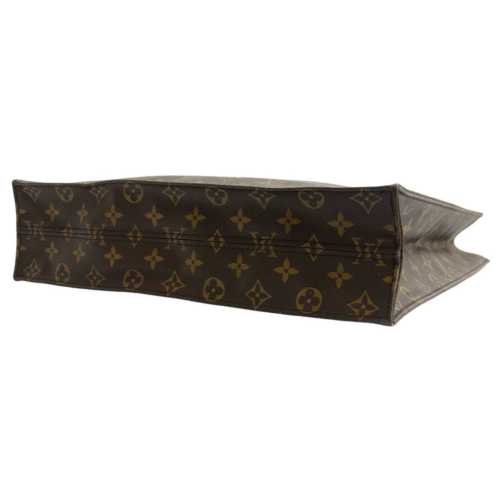 Louis Vuitton Brown Leather Pvc Handbag Tote Bag