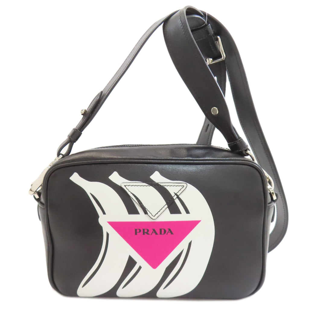 Prada Black Leather Shoulder Bag