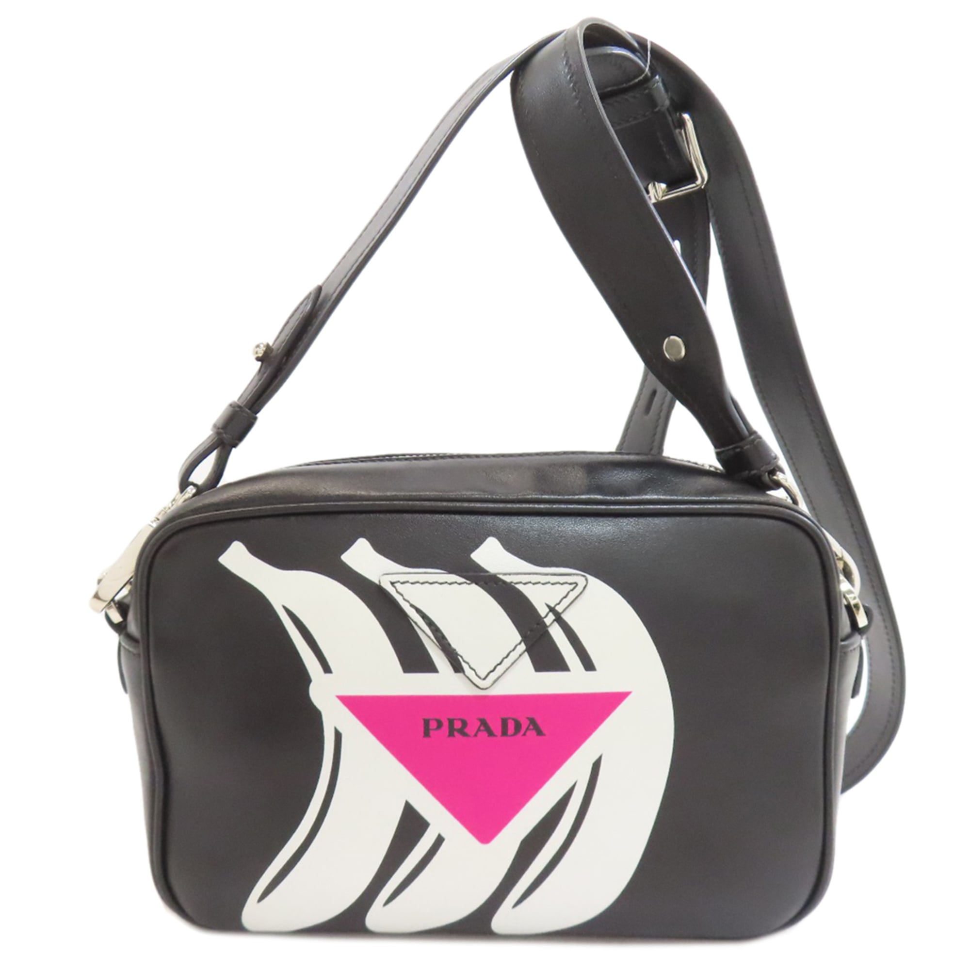 Prada Black Leather Shoulder Bag