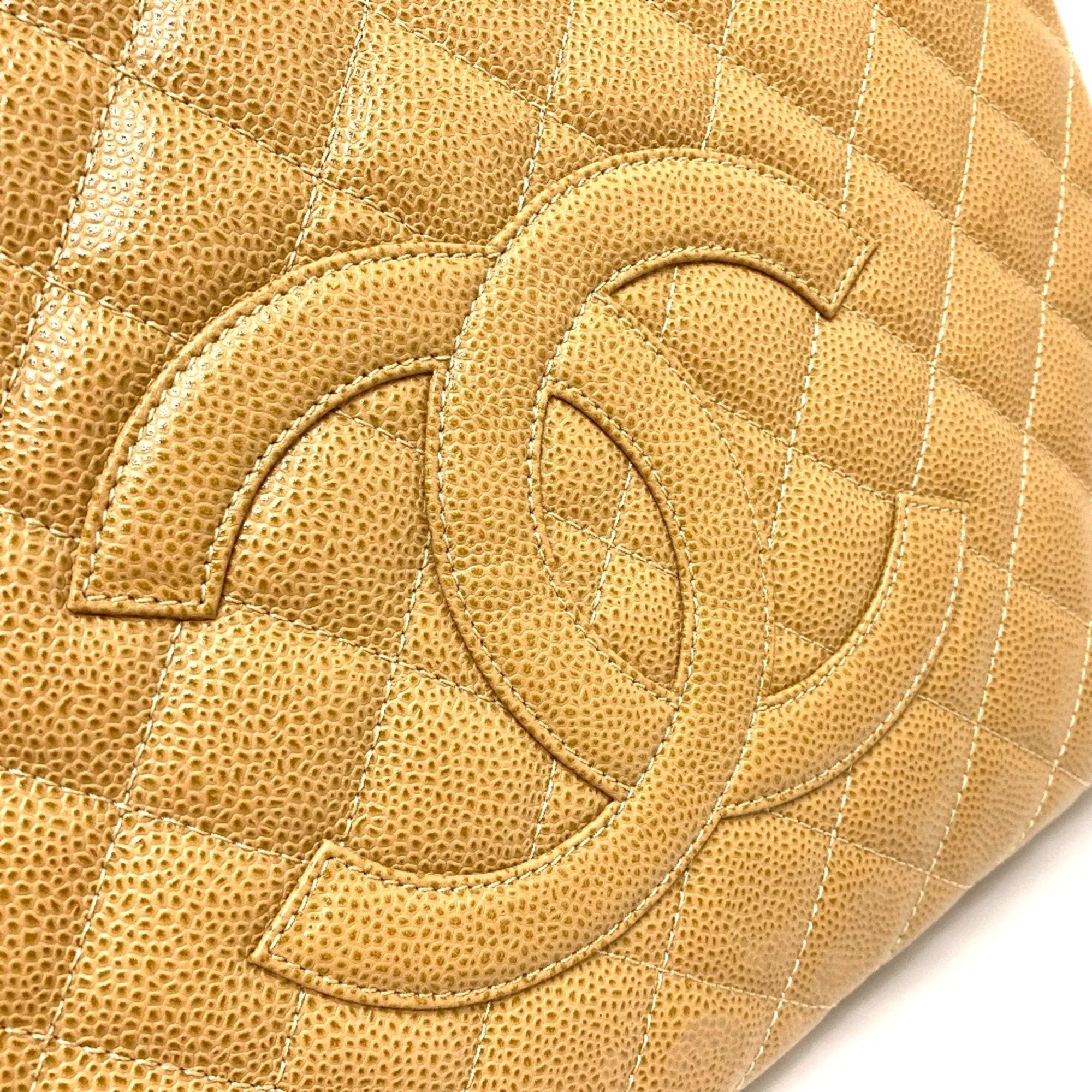 Chanel Beige Leather Tote Bag
