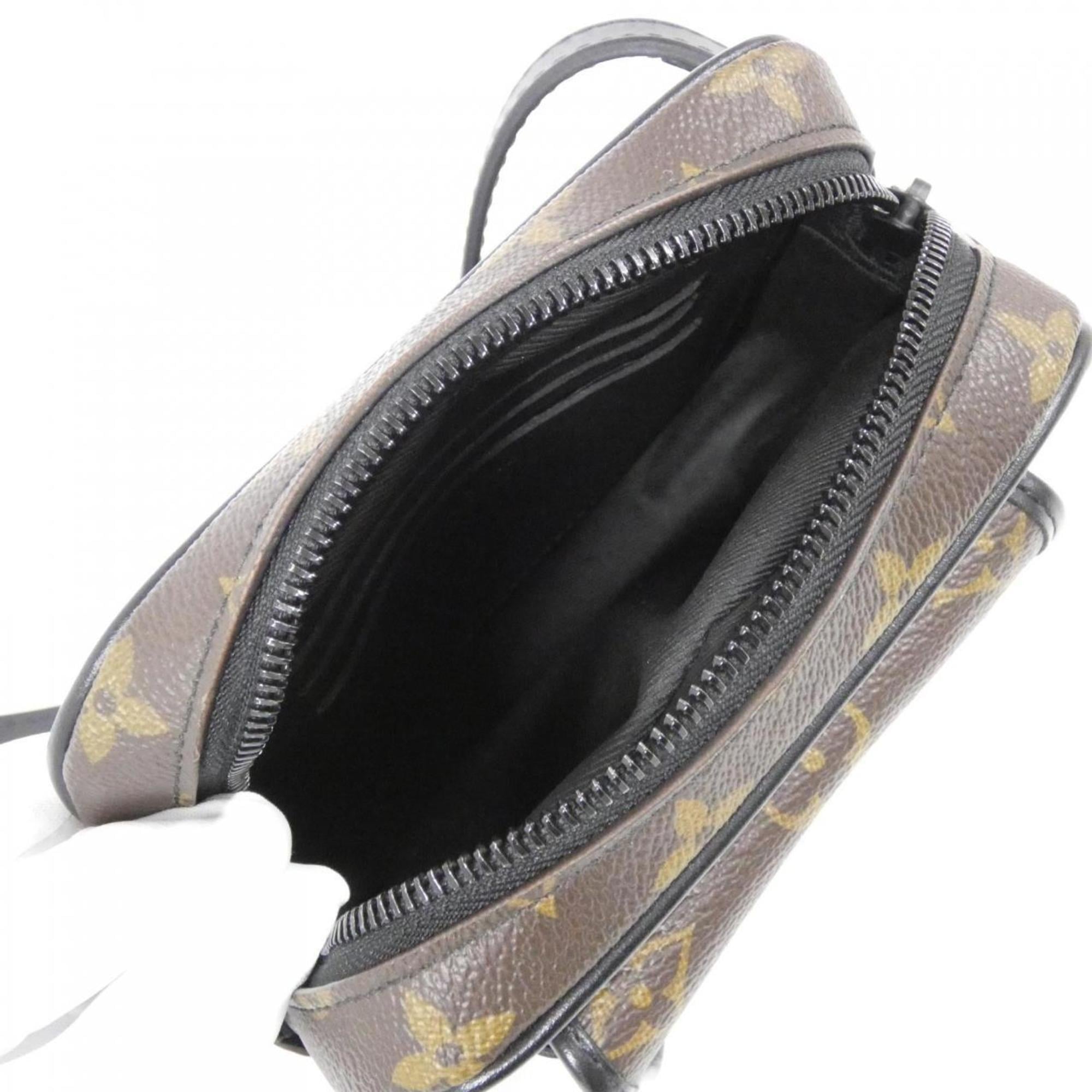 Louis Vuitton Black Brown Coated Canvas Shoulder Bag