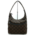 Gucci Brown Nylon Handbag Shoulder Bag (Pre-Owned)
