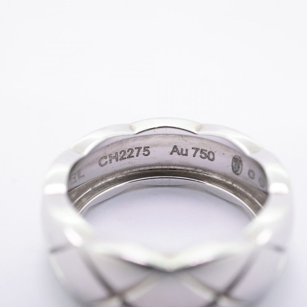 Chanel White Gold (18K) Band Ring