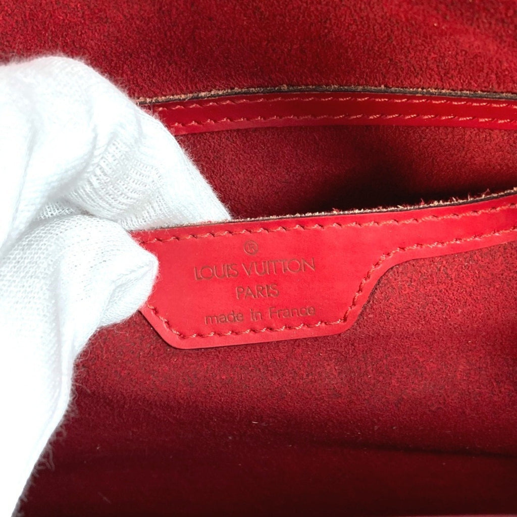 Louis Vuitton Castilian Red Red Color Epi Leather Handbag Shoulder Bag
