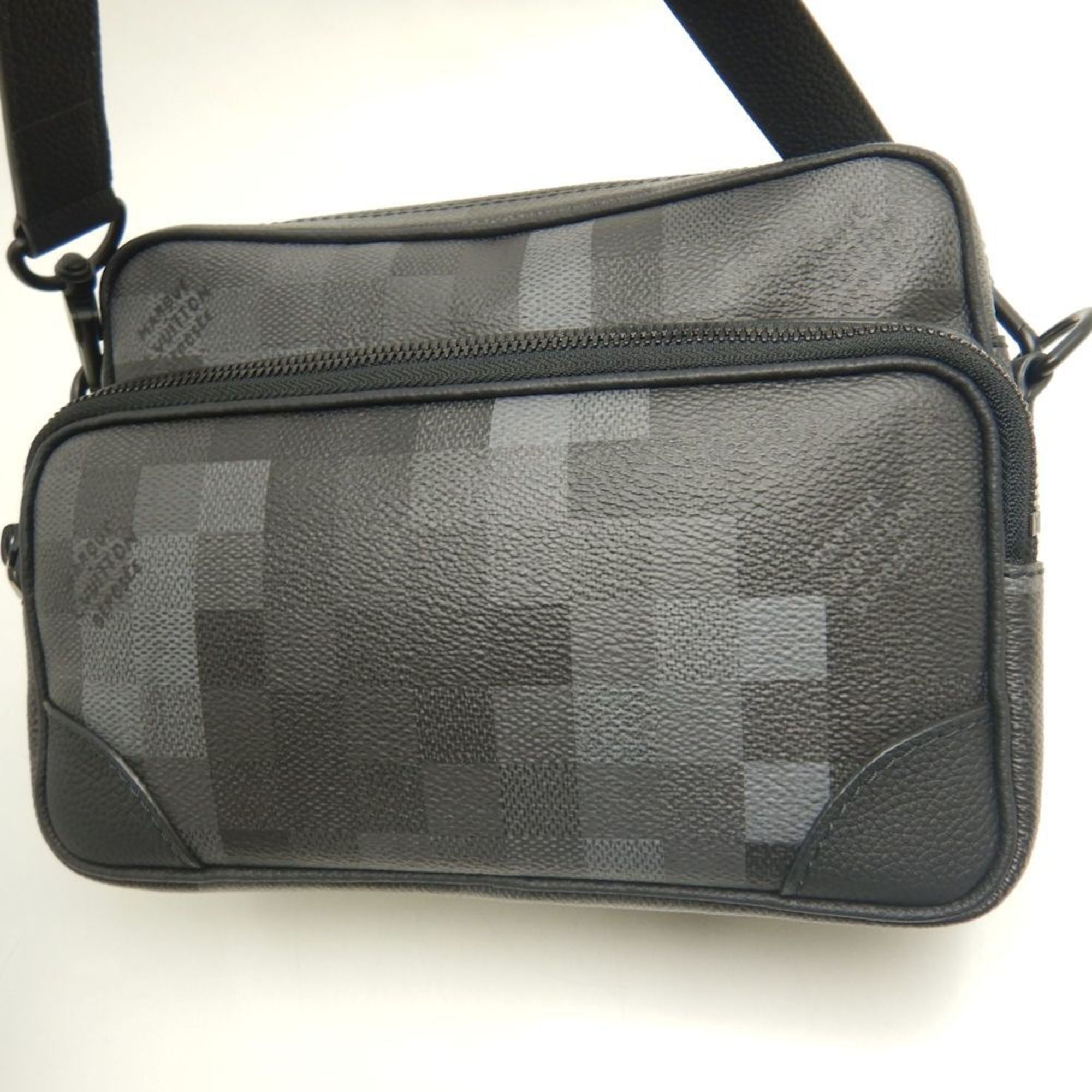 Louis Vuitton Black Noir Pvc Shoulder Bag