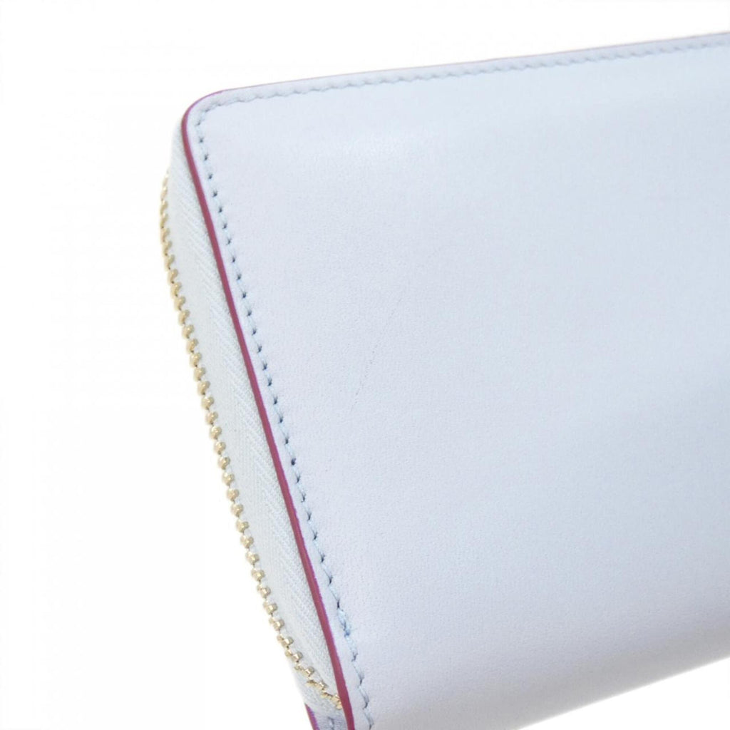 Gucci Light Blue Leather Long Wallet (Bi-Fold) (Pre-Owned)