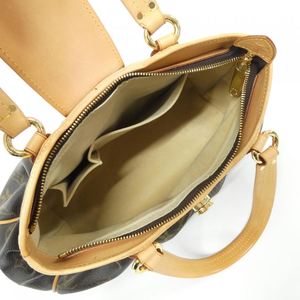 Louis Vuitton Marron Coated Canvas Handbag