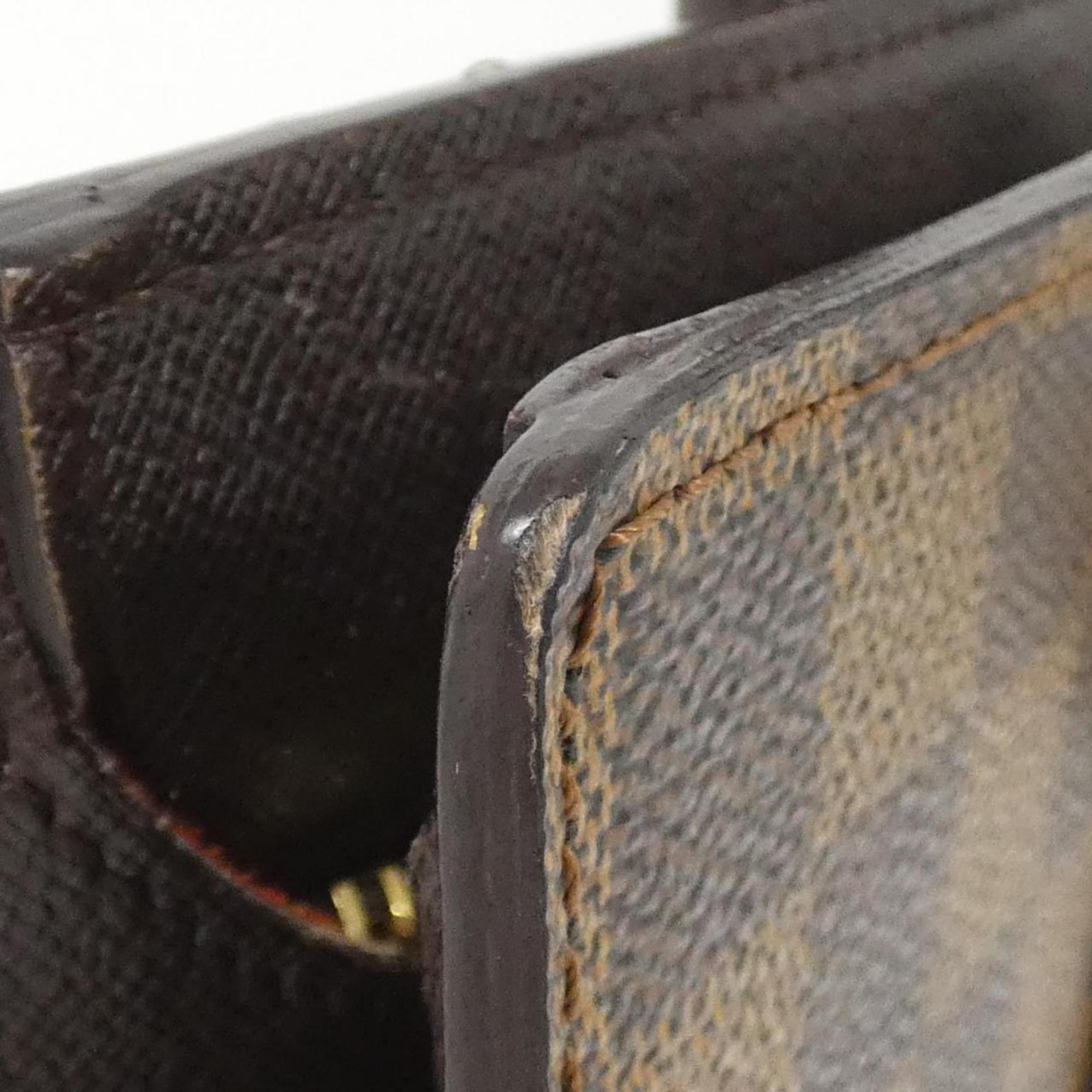 Louis Vuitton Brown Coated Canvas Handbag