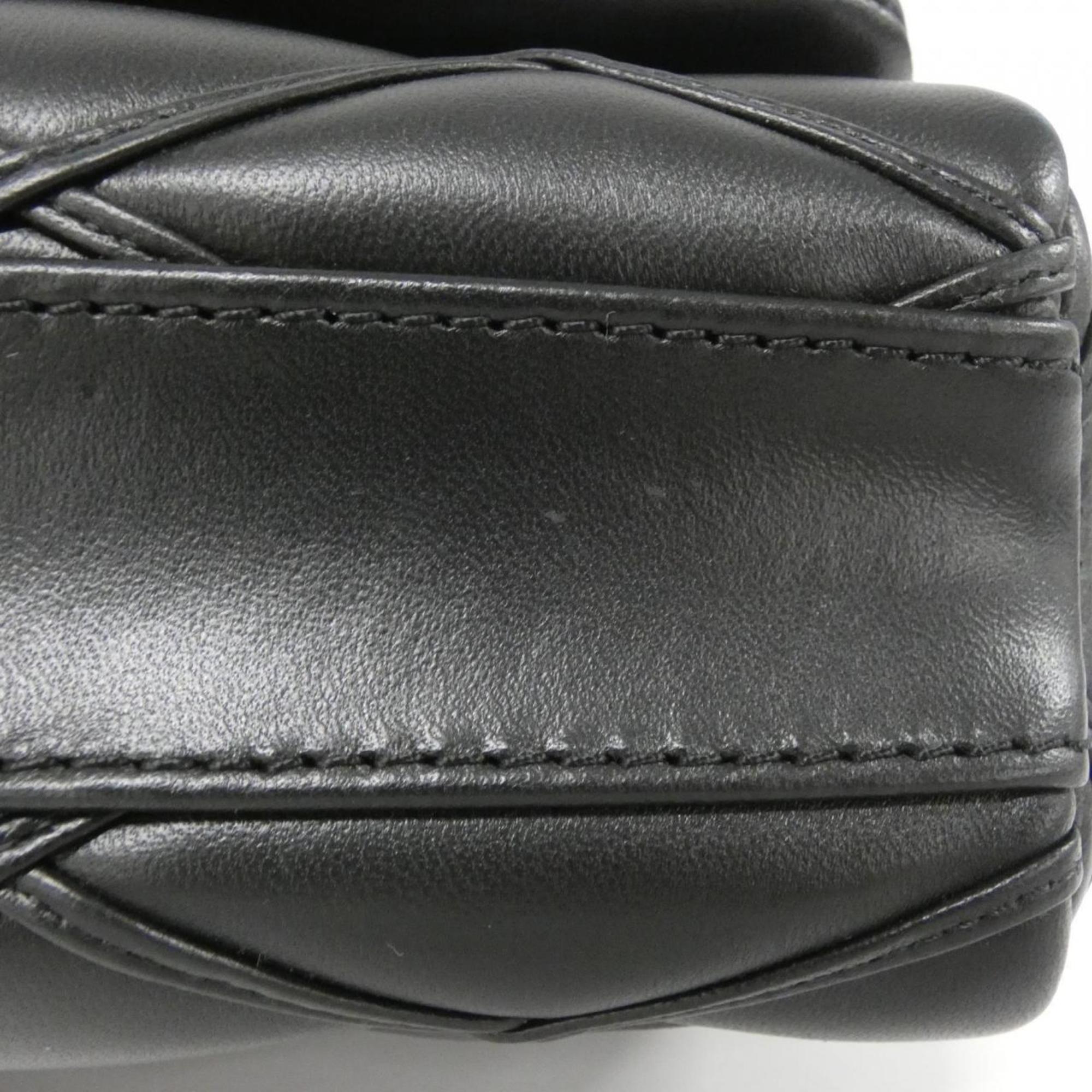 Louis Vuitton Black Leather Shoulder Bag