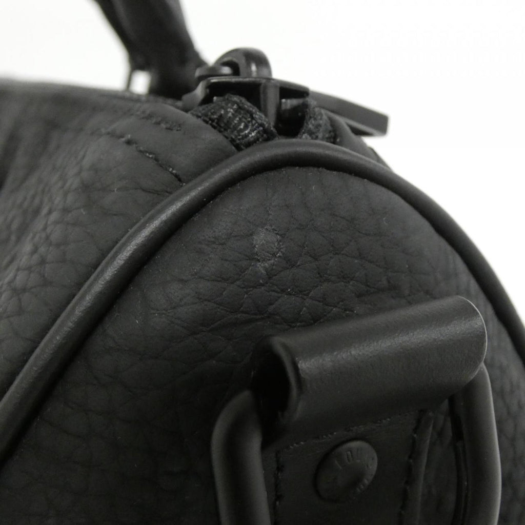 Louis Vuitton Black Leather Boston Bag