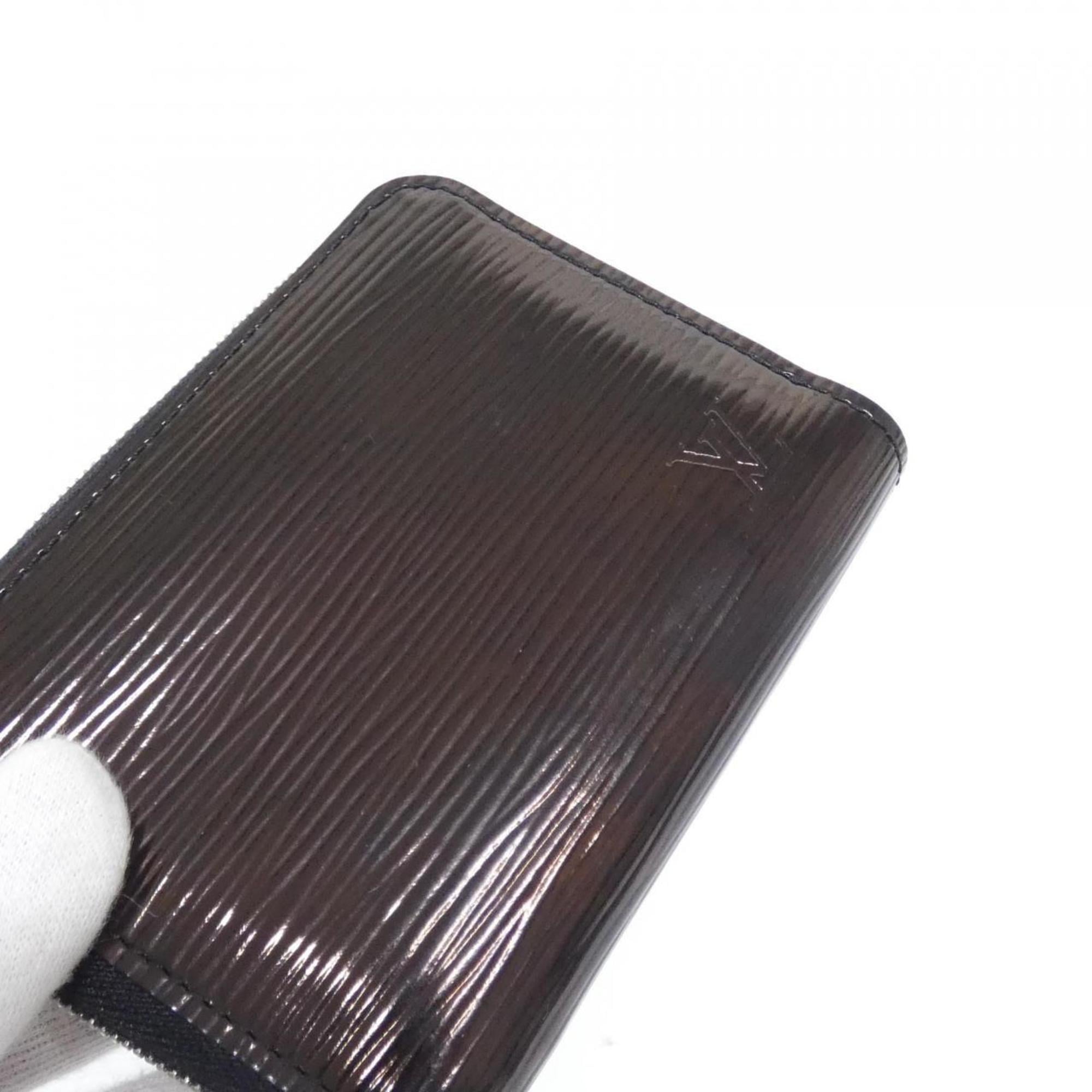 Louis Vuitton Black Leather Coin Purse/Coin Case