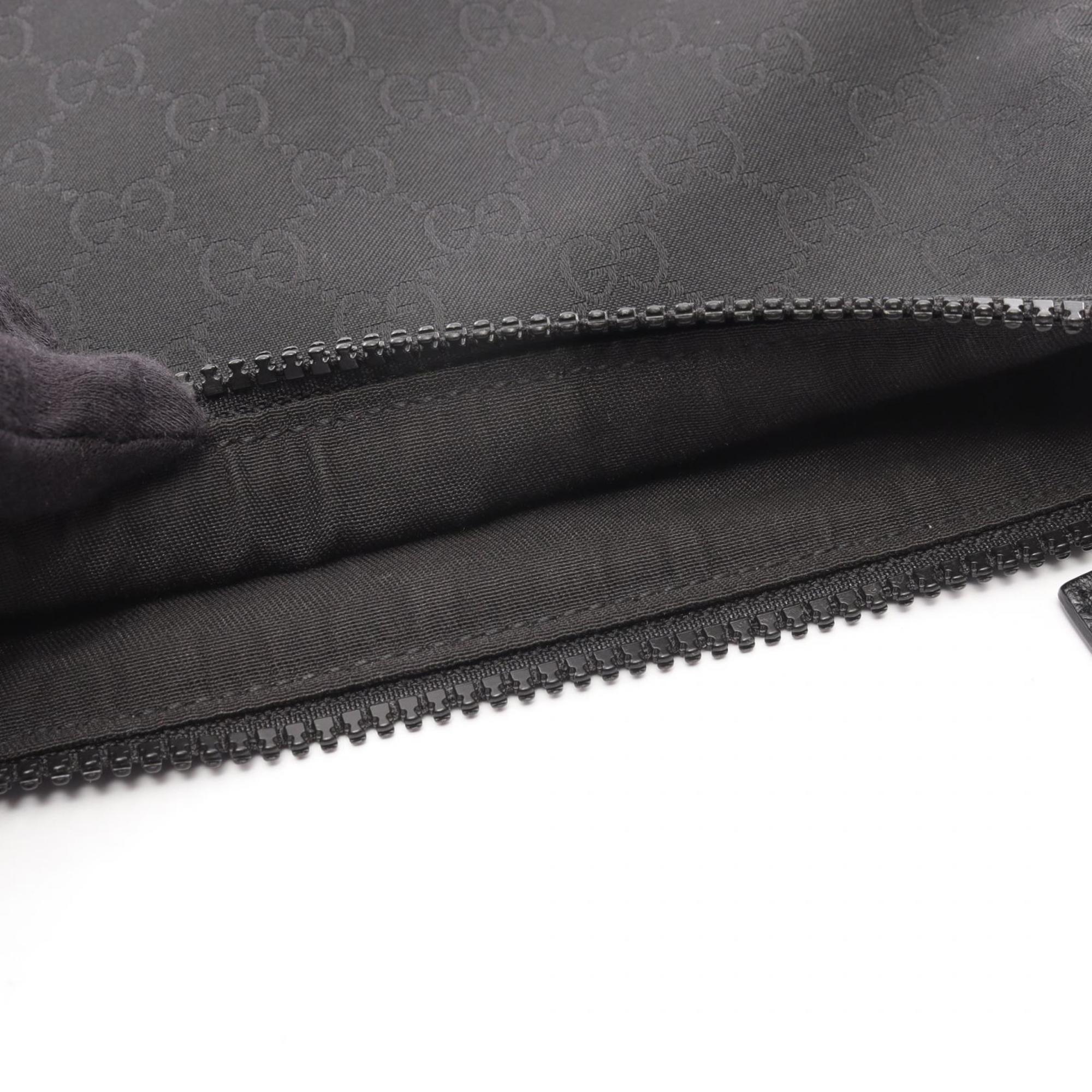 Gucci Black Nylon Leather Shoulder Bag (Pre-Owned)