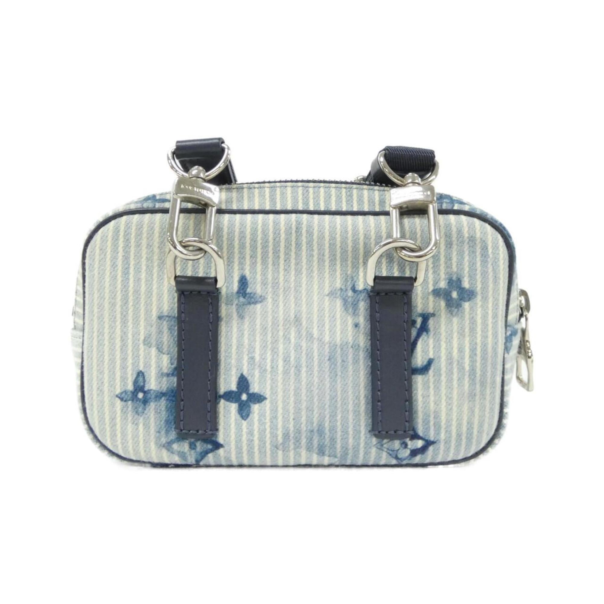 Louis Vuitton Monogram Watercolor Navy Canvas Pochette Shoulder Bag