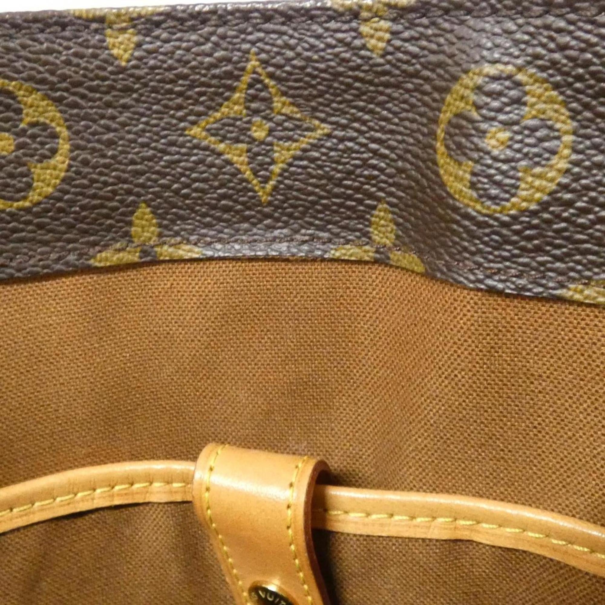 Louis Vuitton Marron Coated Canvas Handbag