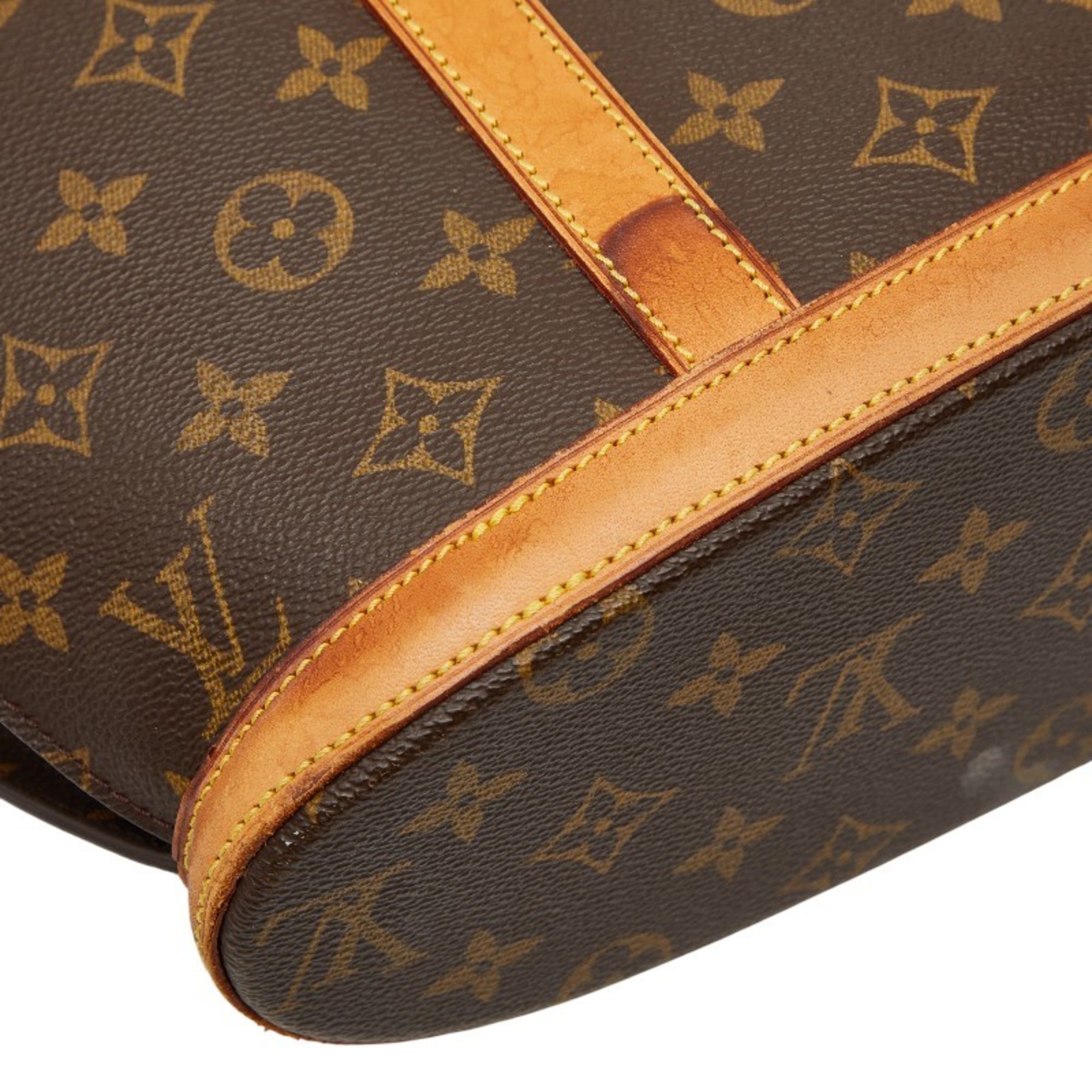 Louis Vuitton Brown Pvc Leather Tote Bag