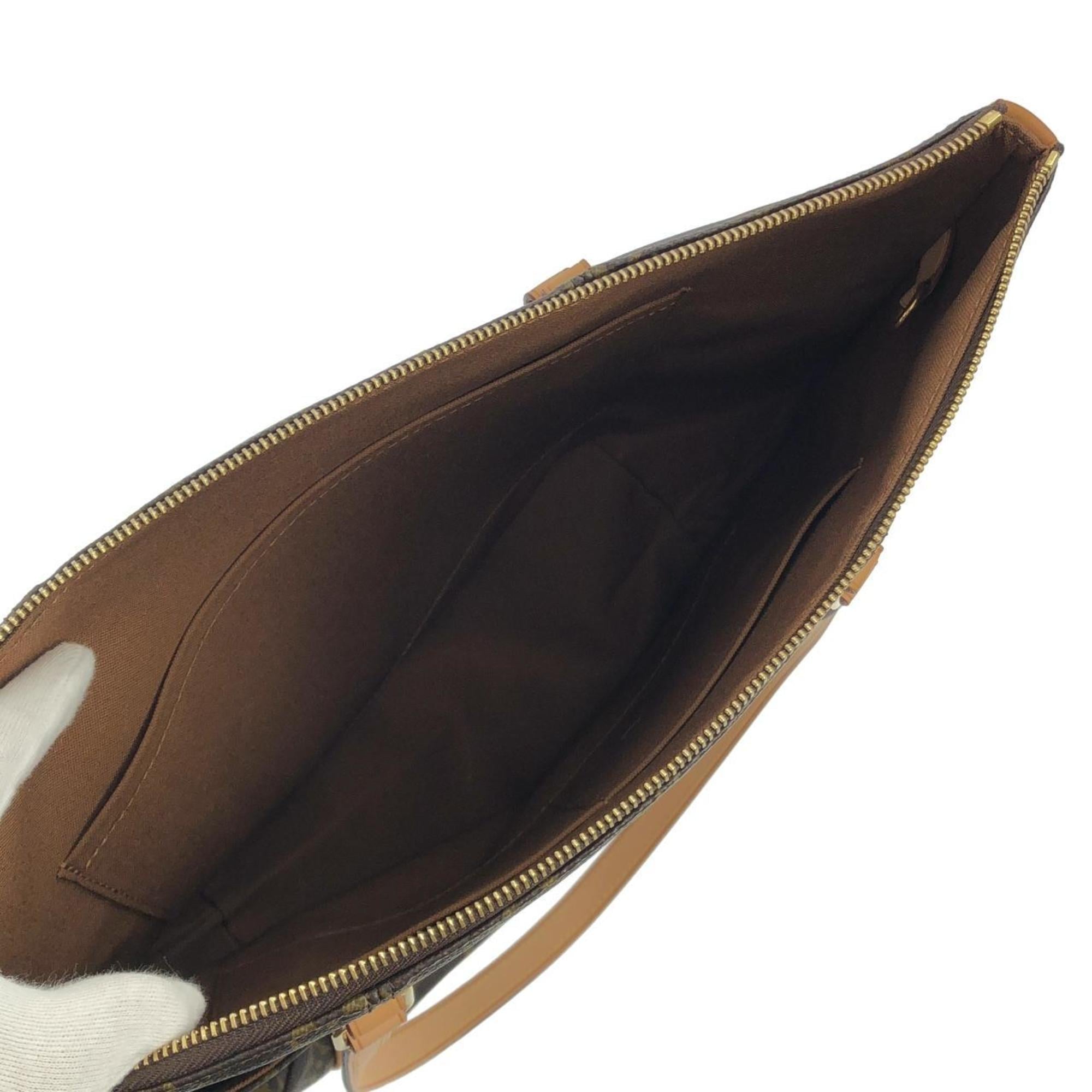 Louis Vuitton Marron Coated Canvas Handbag