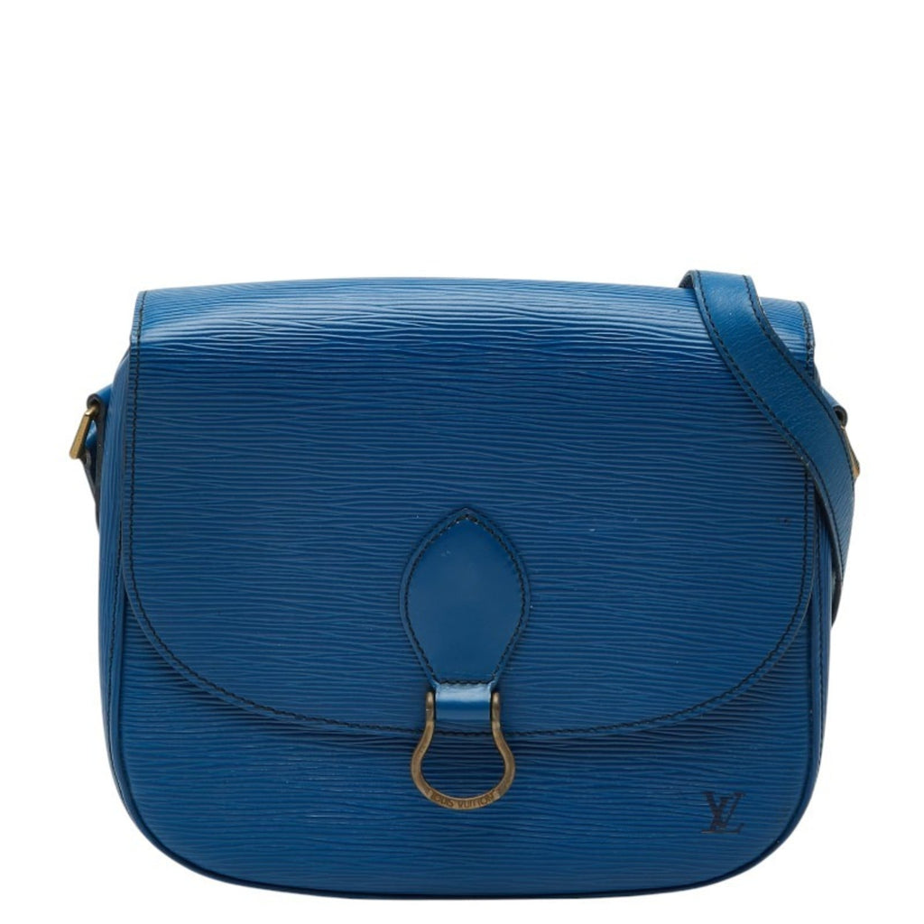 Louis Vuitton Toledo Blue Leather Shoulder Bag