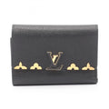 Louis Vuitton Black Leather Wallet (Tri-Fold)