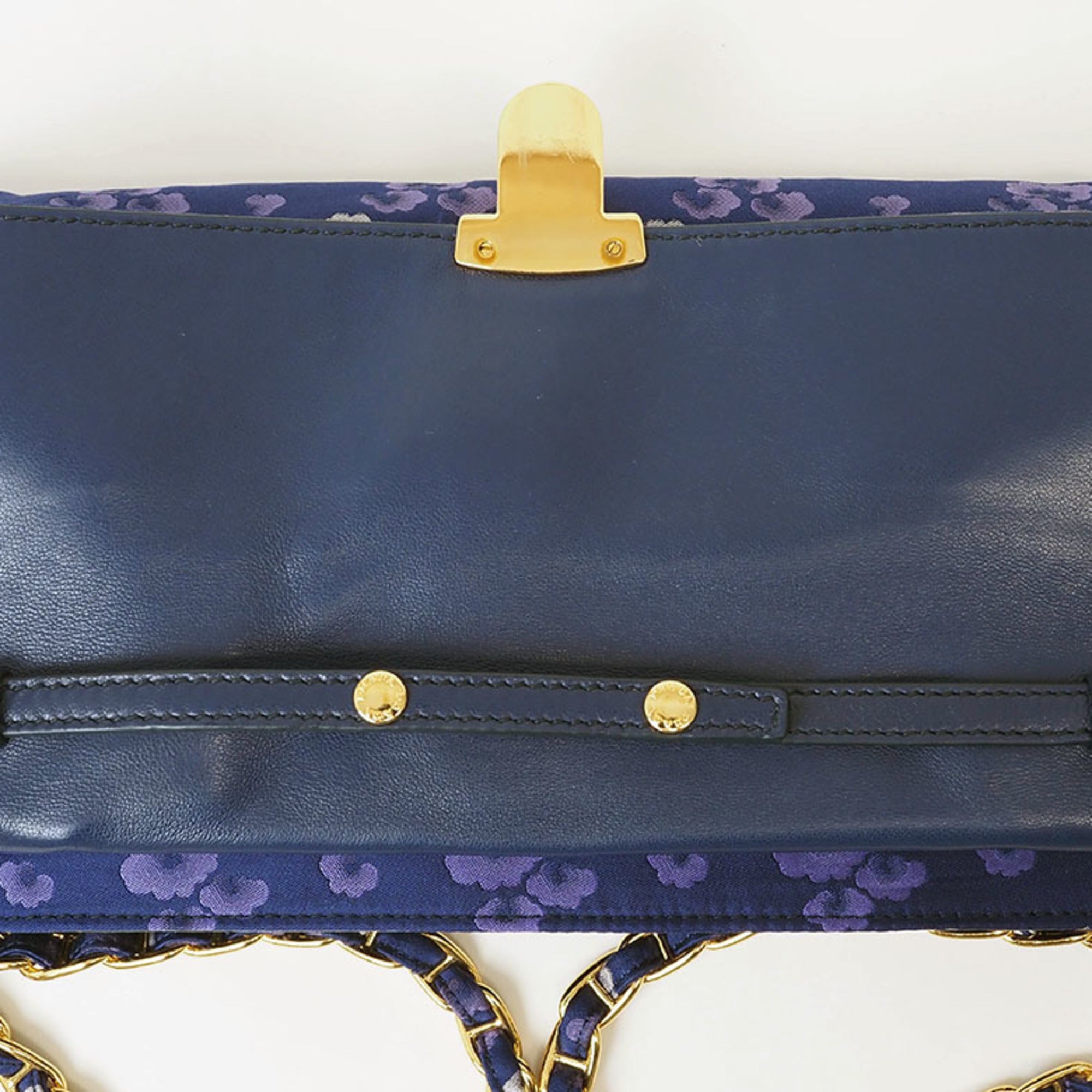 Prada Navy Nylon Shoulder Bag