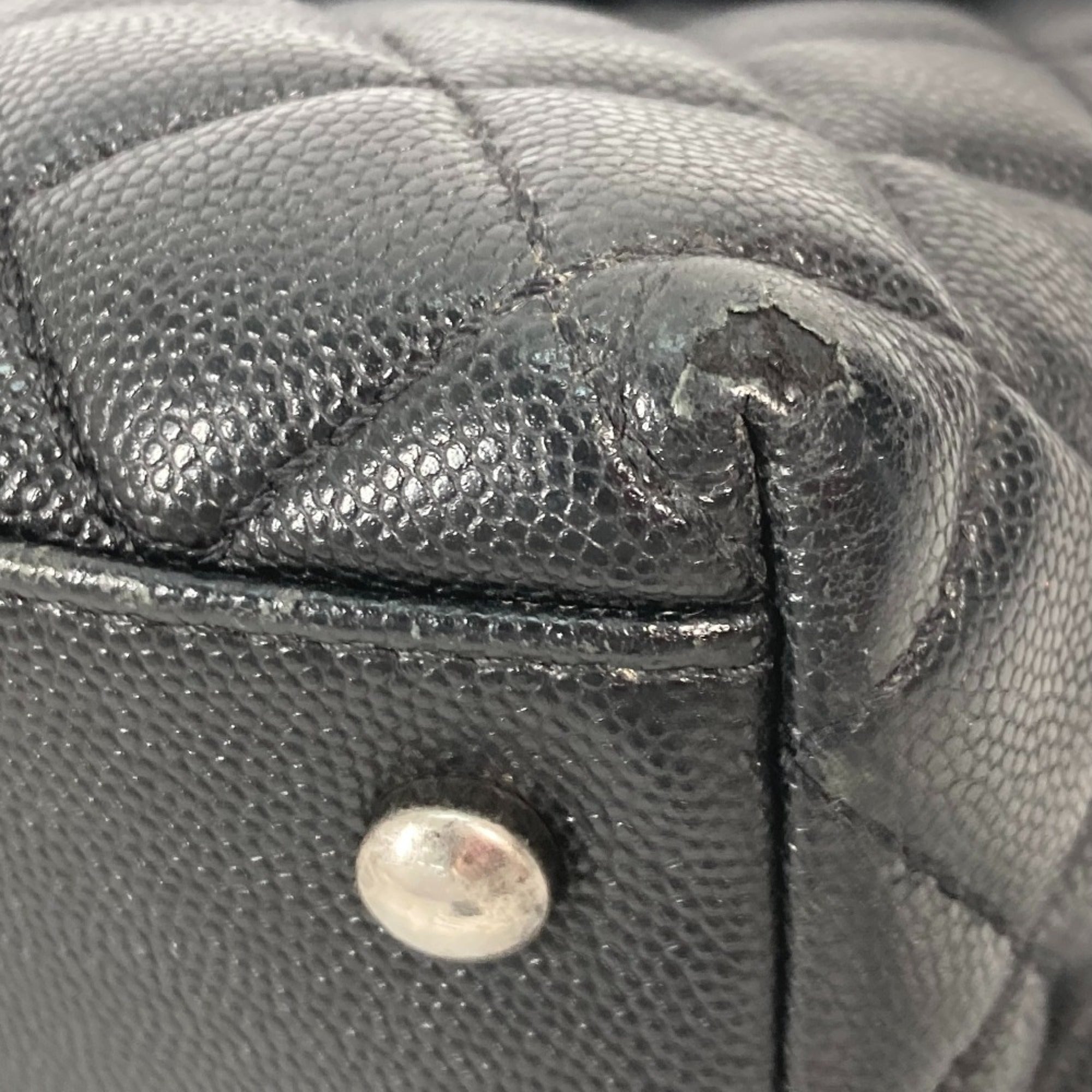 Chanel Black Leather Handbag
