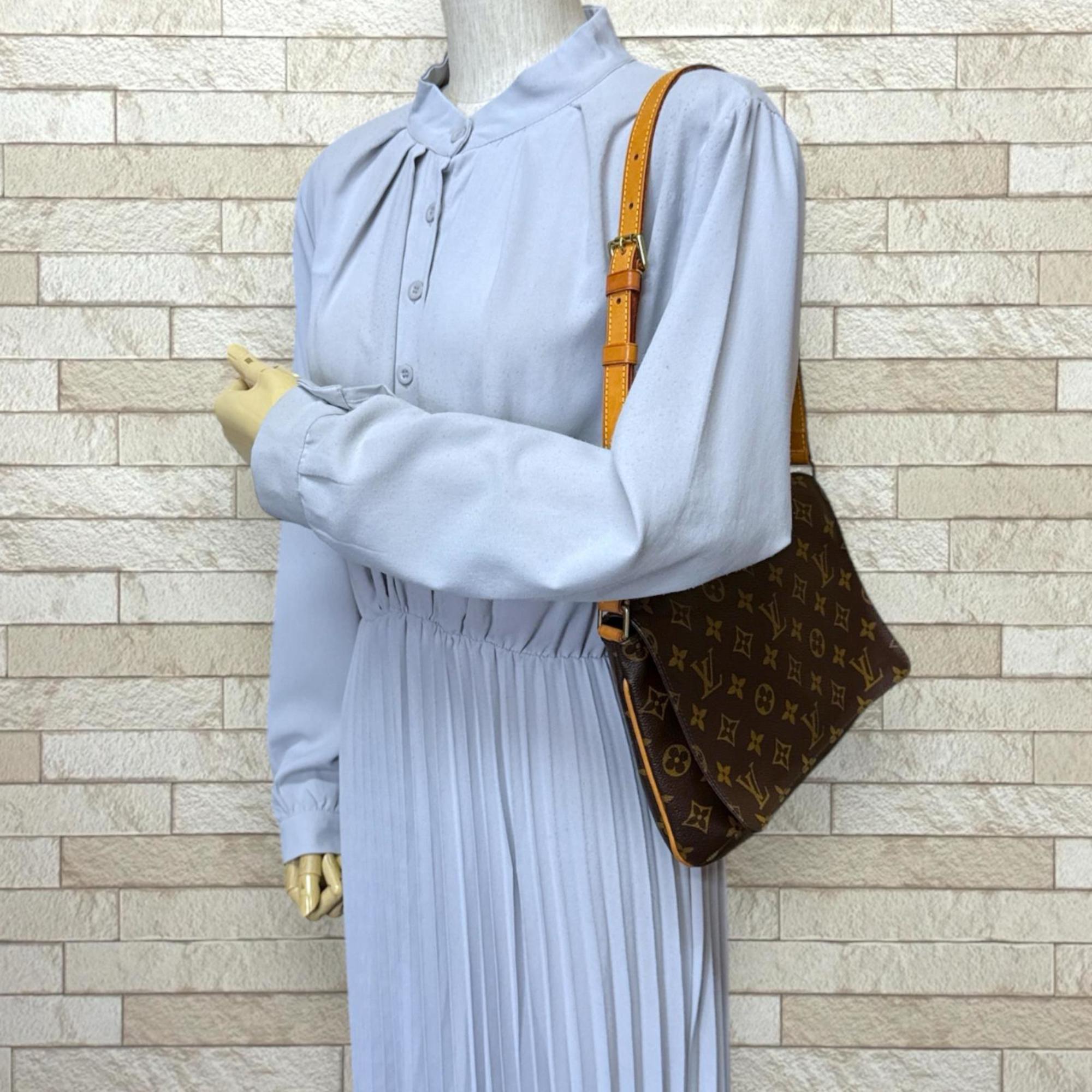 Louis Vuitton Brown Monogram Canvas Shoulder Bag