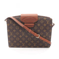 Louis Vuitton Brown Monogram Coated Canvas Leather Shoulder Bag