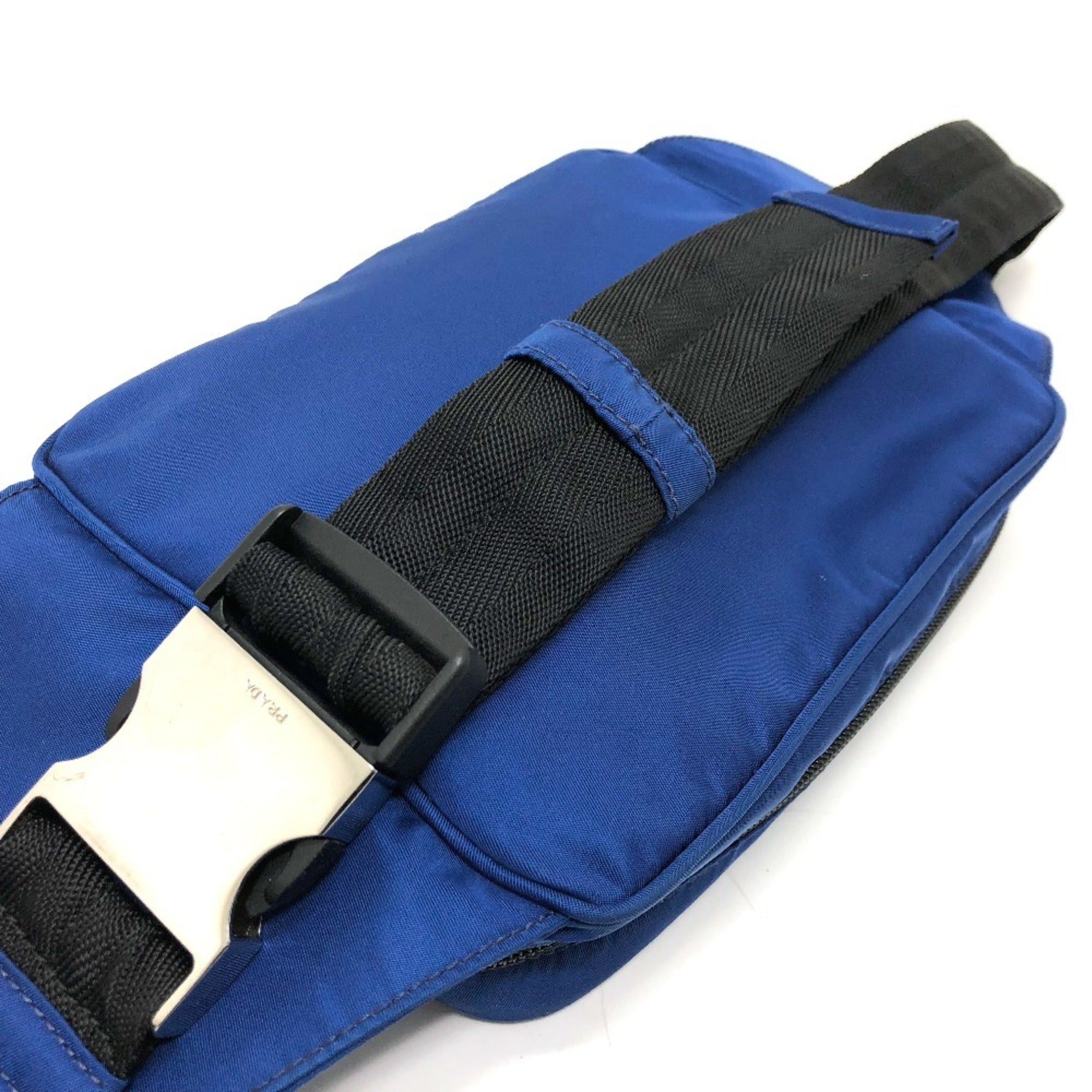 Prada Blue Nylon Fanny Pack