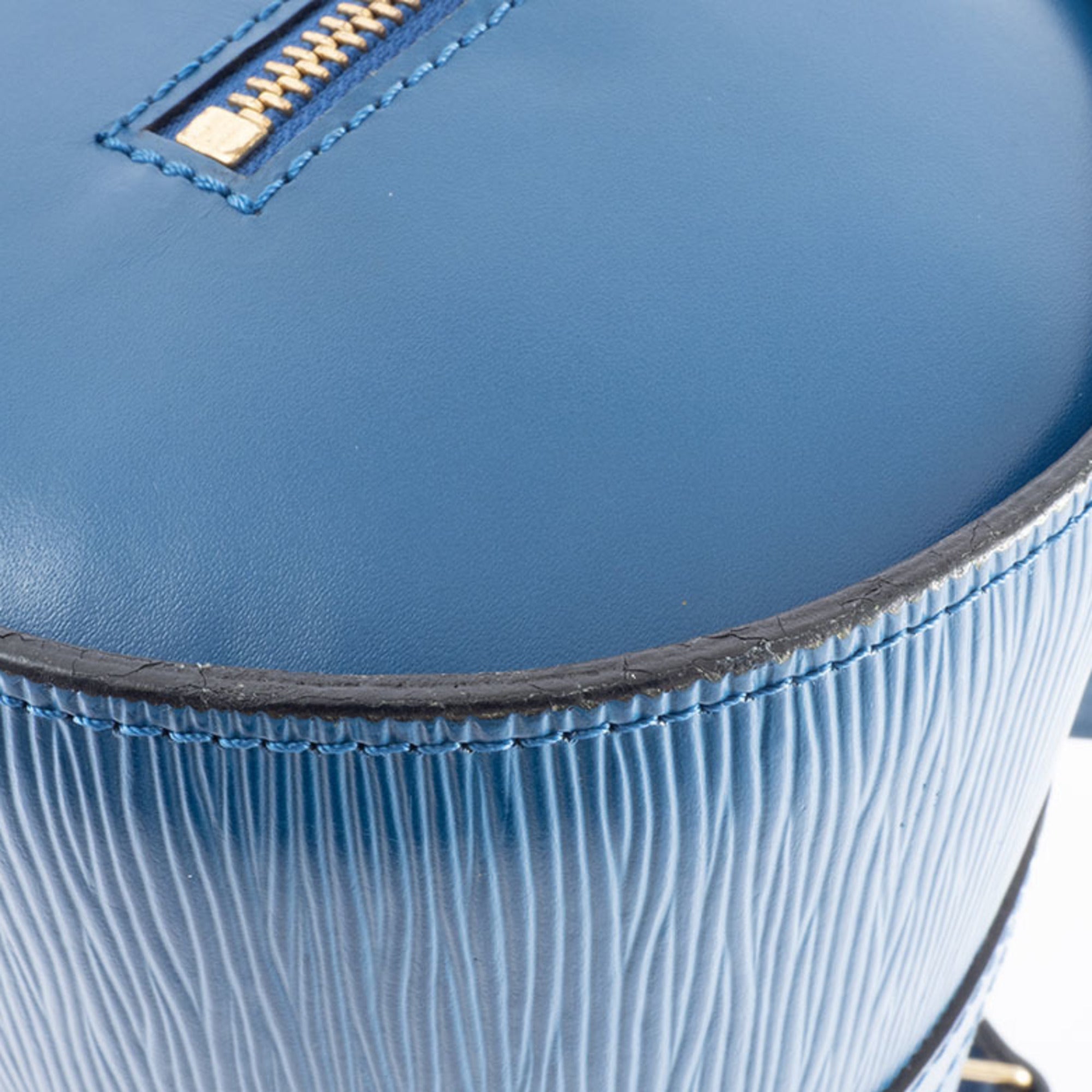 Louis Vuitton Epi Toledo Blue Epi Leather Handbag
