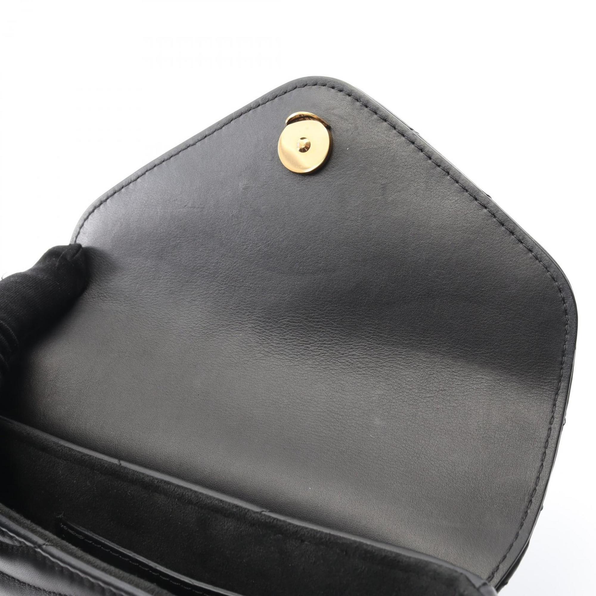 Louis Vuitton Black Leather Pochette Shoulder Bag