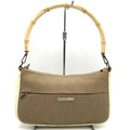 Gucci Beige Canvas Leather Handbag (Pre-Owned)