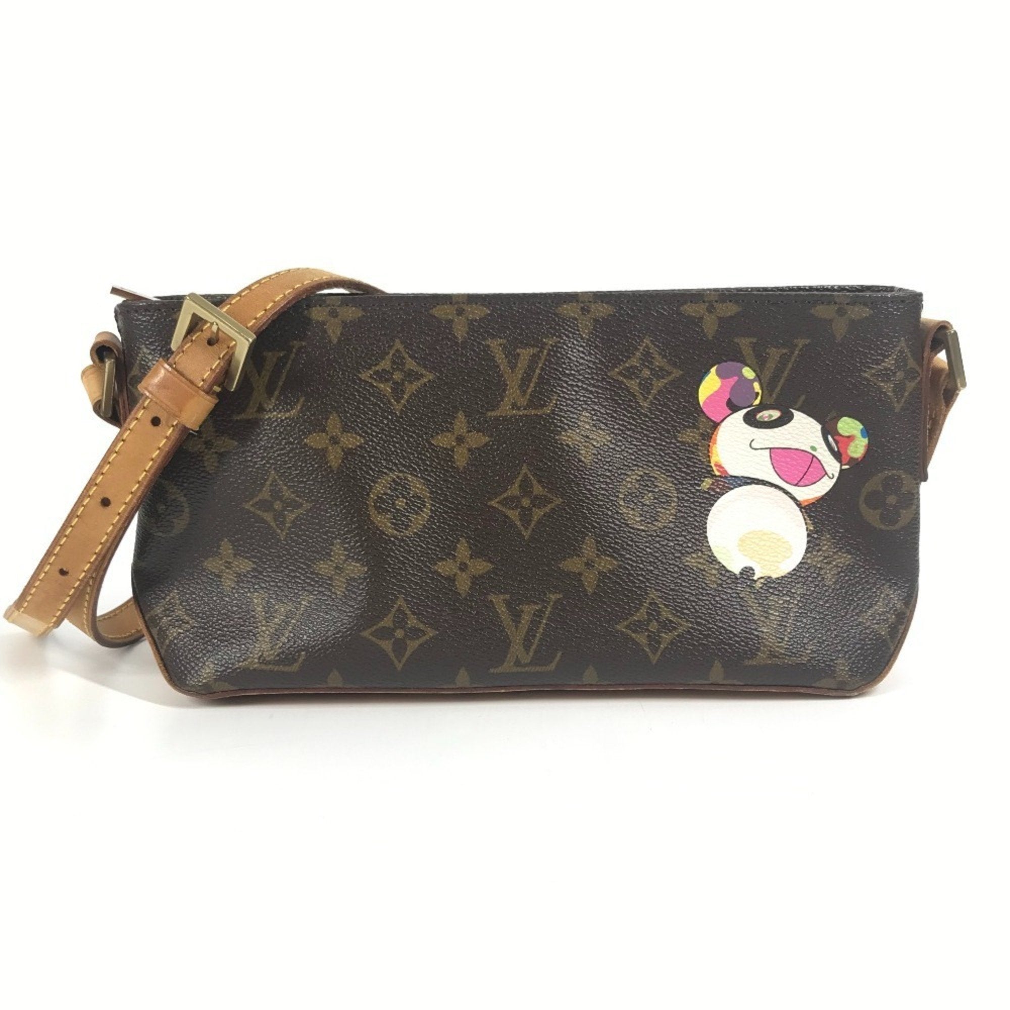 Louis Vuitton Brown Monogram Panda Multi-Color Monogram Pochette Shoulder Bag