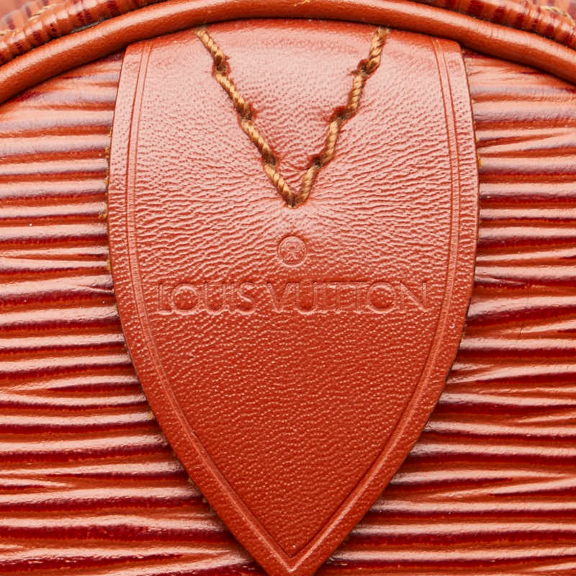 Louis Vuitton Brown Gold Cipango Leather Boston Bag