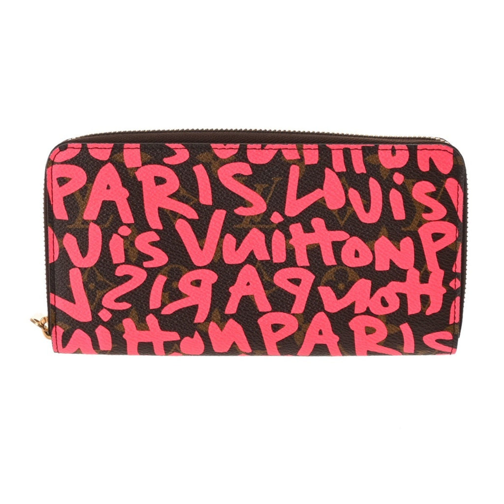 Louis Vuitton Monogram Graffiti Fuchsia Monogram Monogram Graffiti Long Bill Wallet