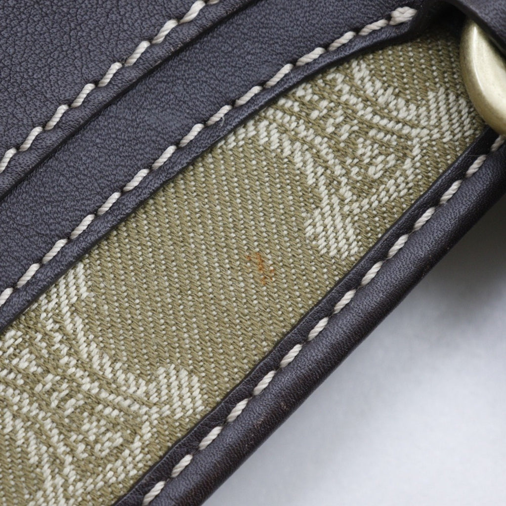 Celine Khaki Canvas Handbag