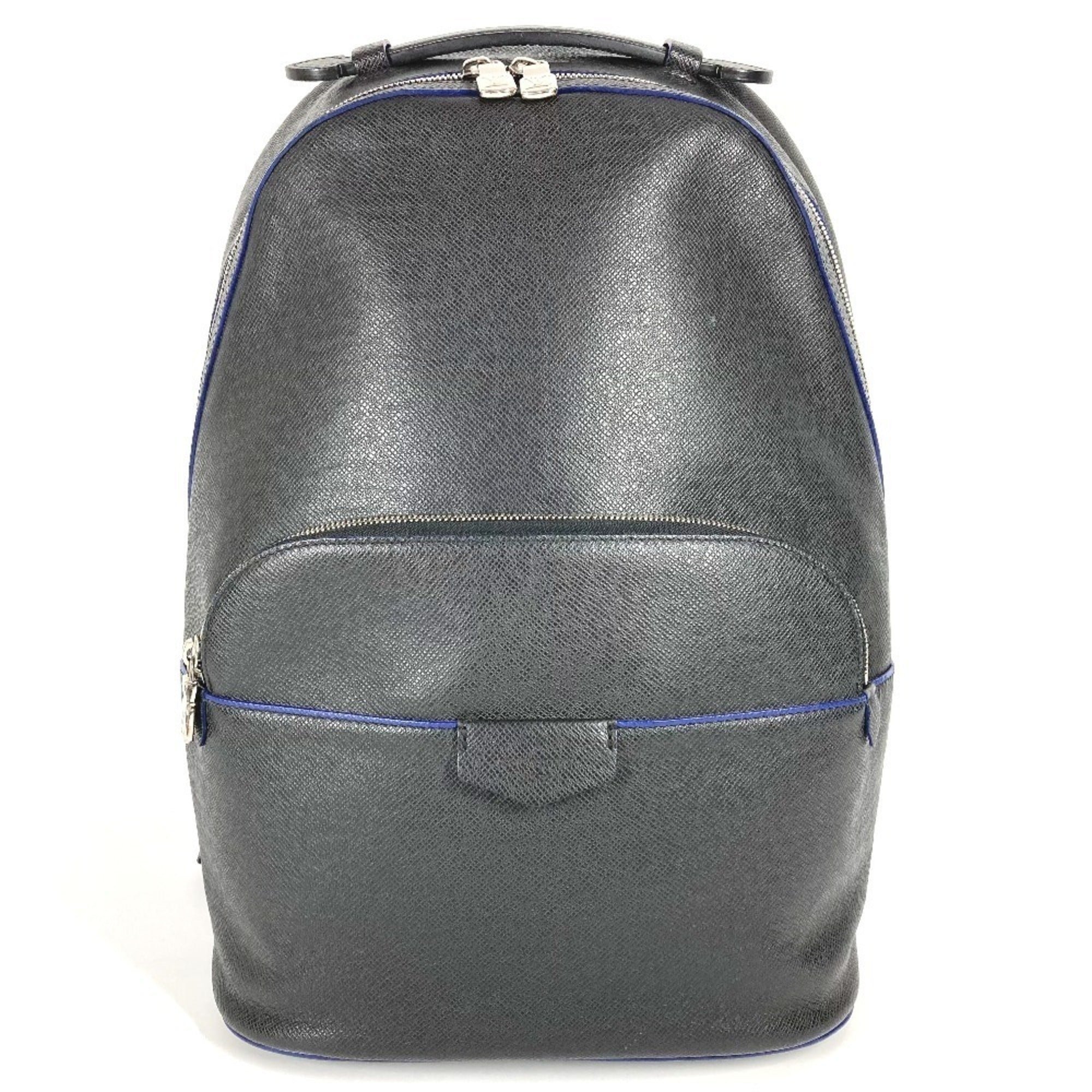Louis Vuitton Ardoise Bicolor Black Blue Taiga Leather Backpack