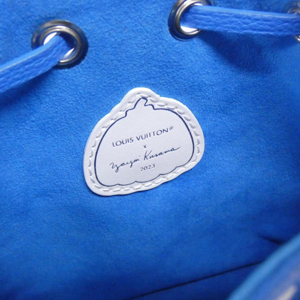 Louis Vuitton Blanc Blue Leather Shoulder Bag