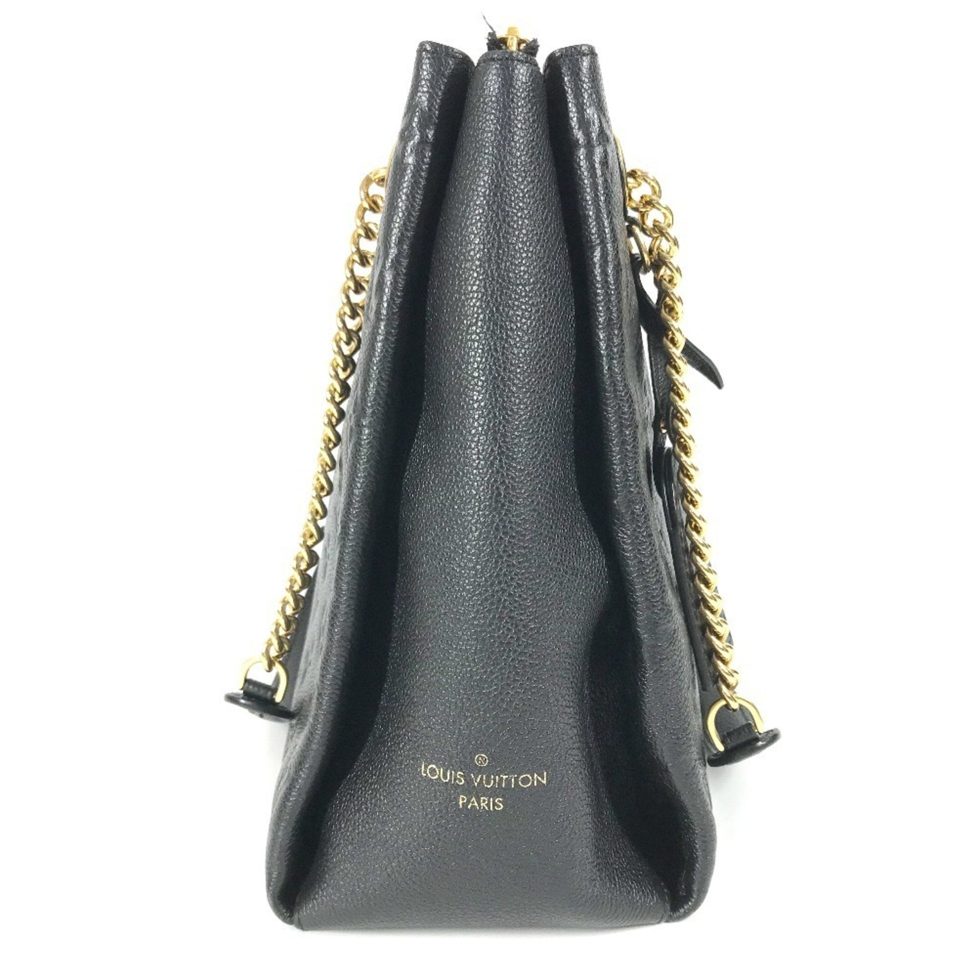 Louis Vuitton Black Noir Monogram Empreinte Shoulder Bag Tote Bag