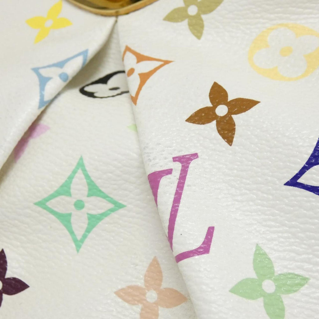 Louis Vuitton White Coated Canvas Shoulder Bag