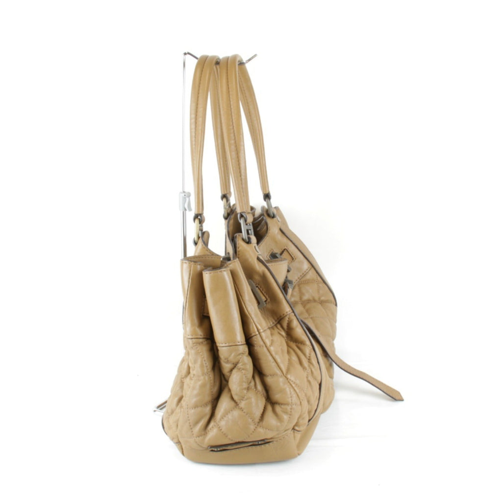Burberry Brown Leather Tote Bag