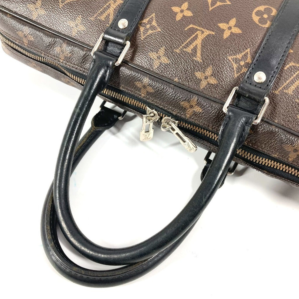 Louis Vuitton Black Brown Monogram Canvas Tote Bag