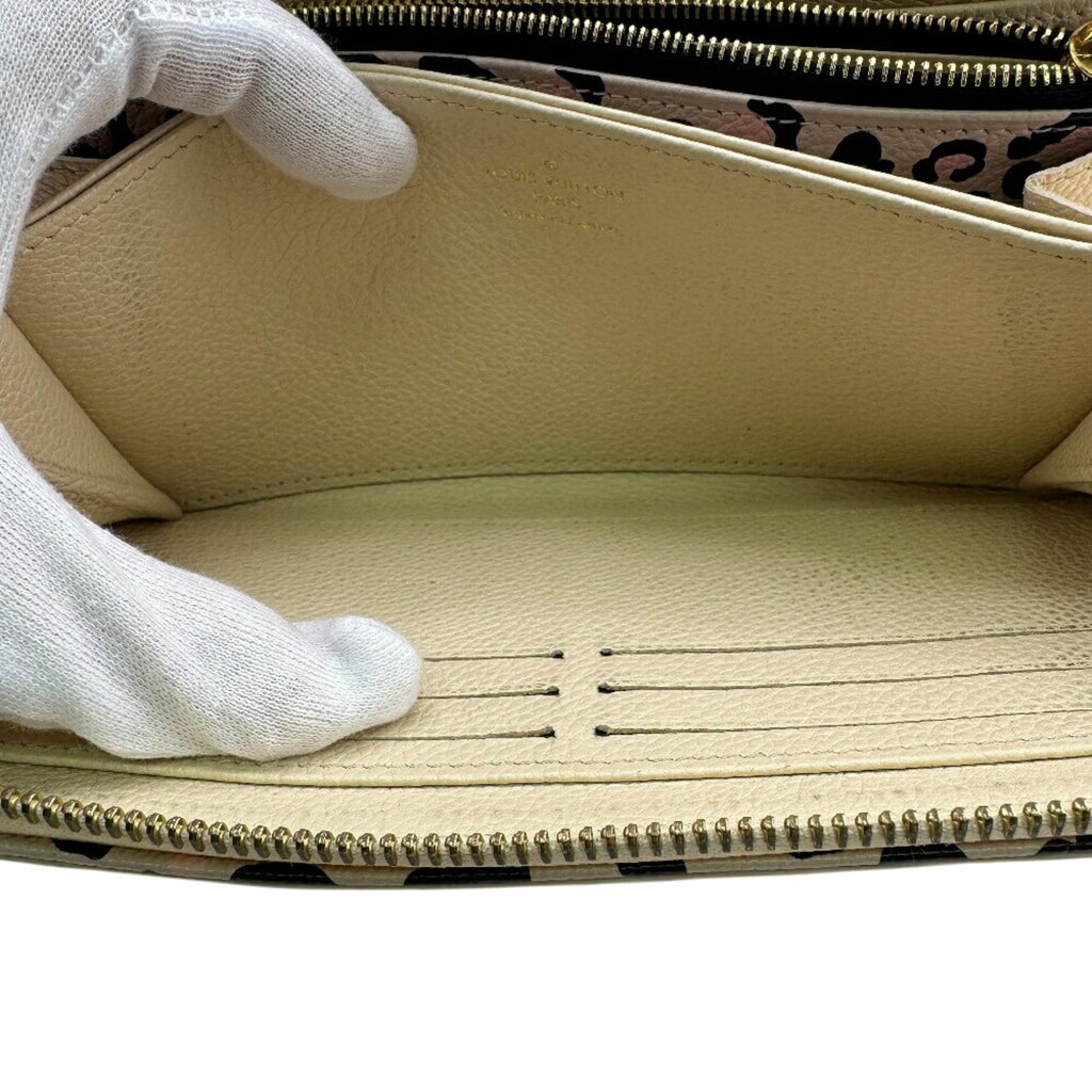 Louis Vuitton Beige Leather Long Wallet