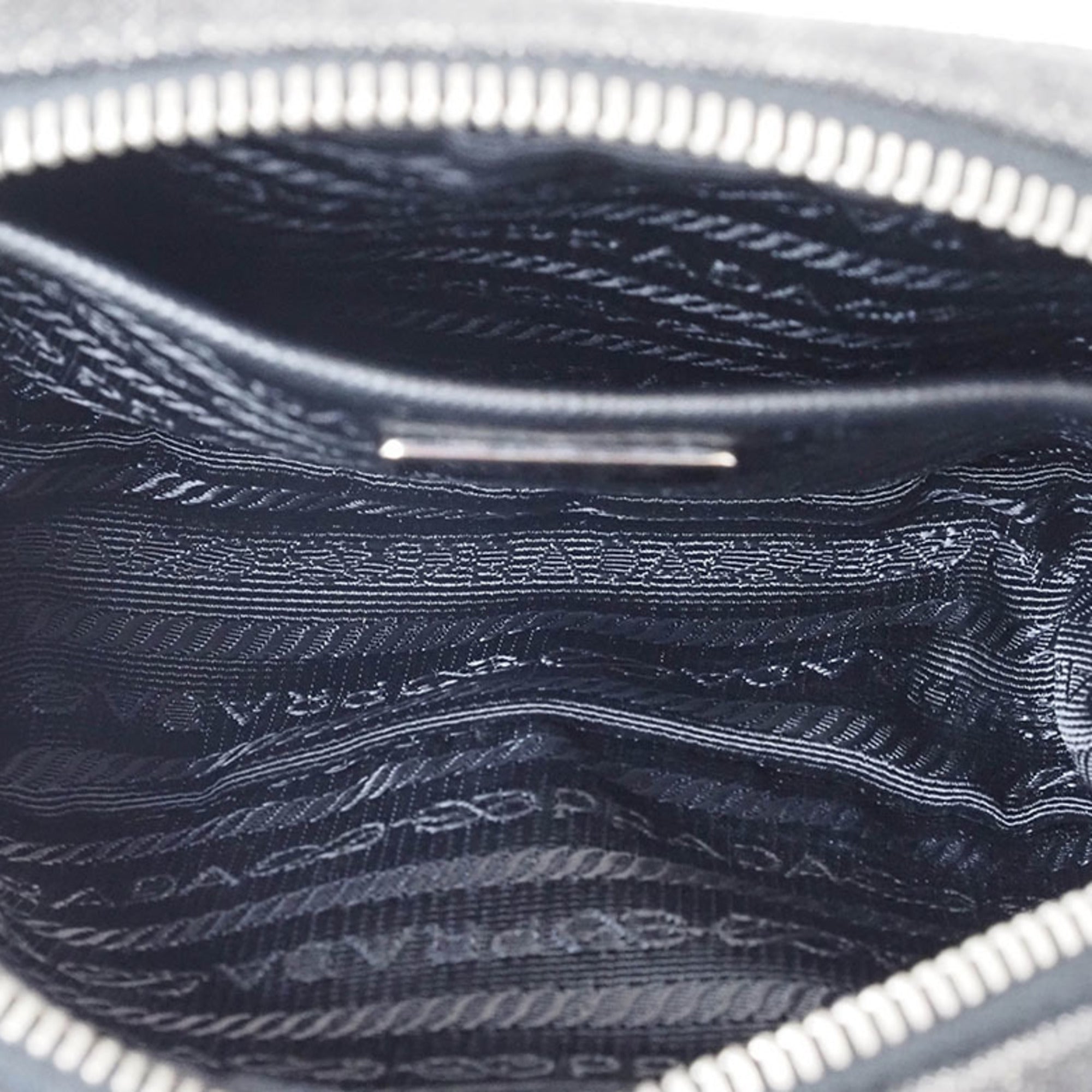 Prada Black Cotton Pochette Pouch Shoulder Bag
