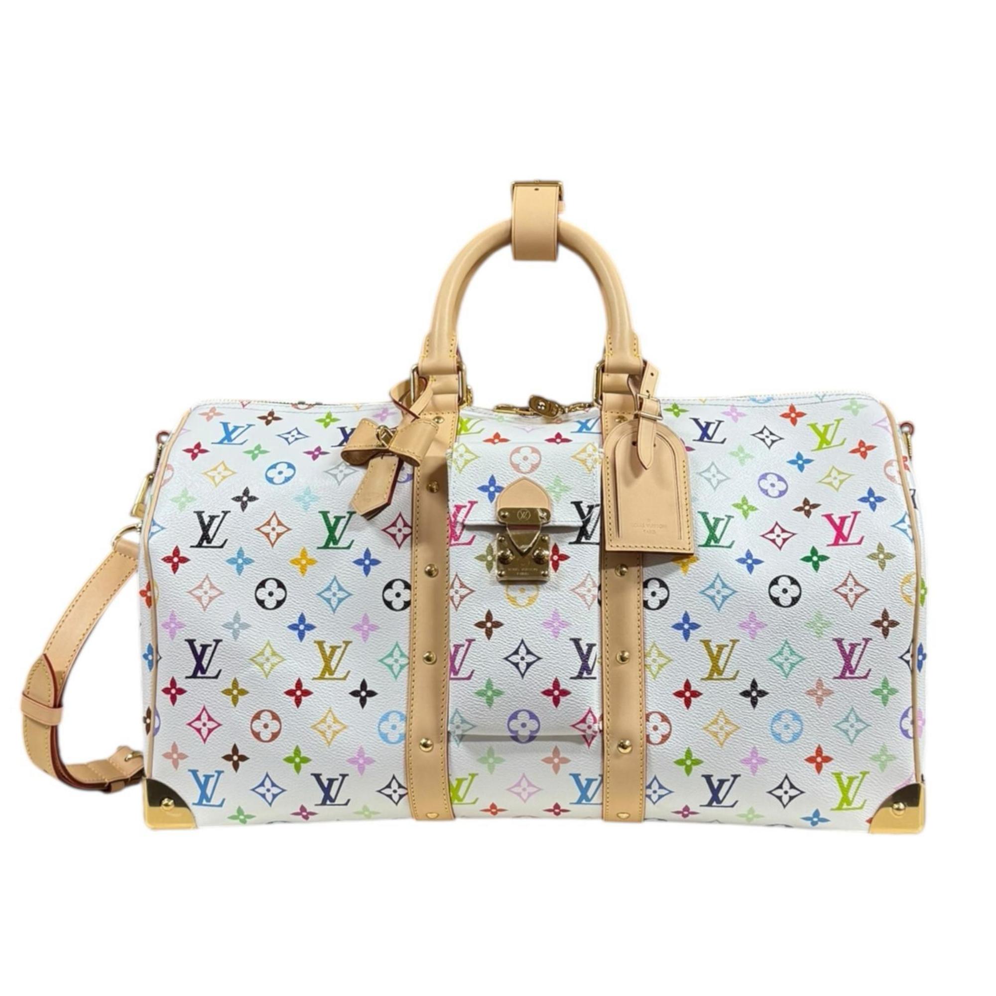 Louis Vuitton Monogram Multicolore Multi-Color White Monogram Multicolore Boston Bag