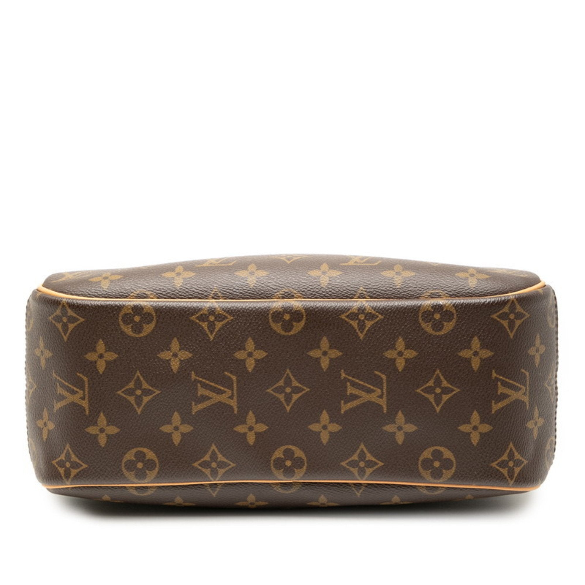 Louis Vuitton Brown Pvc Leather Handbag