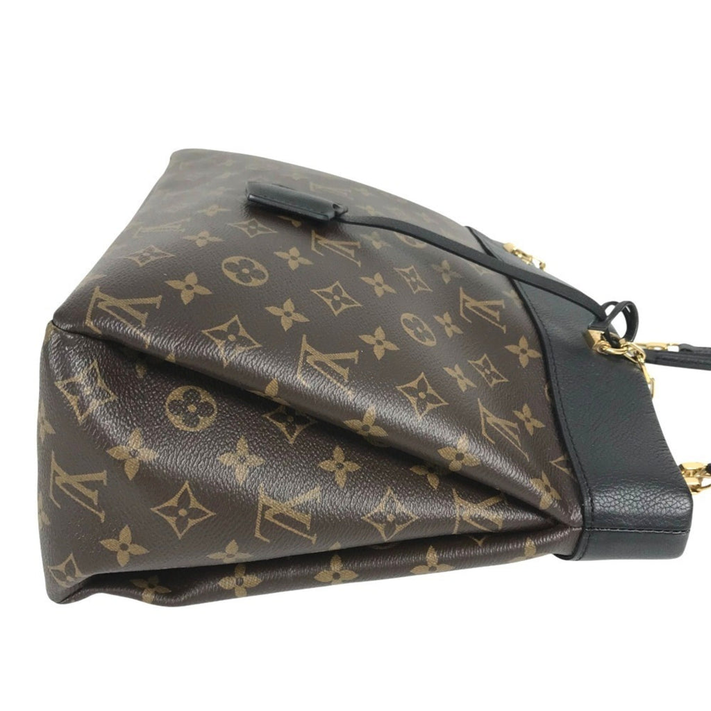 Louis Vuitton Black Brown Monogram Monogram Shoulder Bag Tote Bag